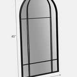 Arch Windowpane Mirror