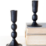 4, 5" Black Candle Holders