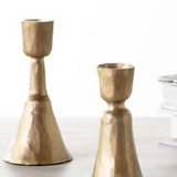 3.5, 4.5" Gold Candle Holders