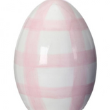 5" Terracotta Check Egg