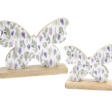 Violet Meadow Butterflies -- 7" & 6"
