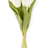 White Real Touch Tulip Bundle