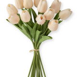 13" Peach Real Touch Mini Tulip Bundle