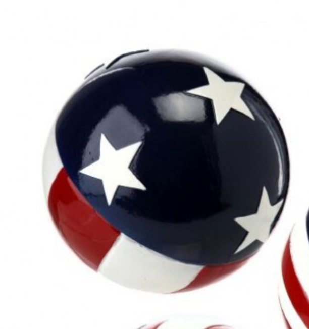 3.5" Polystone Flag Orb
