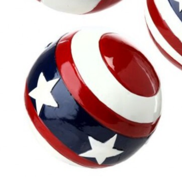 3.5" Polystone Flag Orb