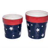 Ceramic Patriotic Pot