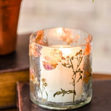 Pressed Fuschia Petal Flower Jar