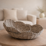 Scalloped Woven Bowl Set