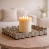 Scalloped Woven Tray – 20.5 x 13.5