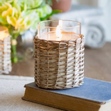 Woven Glass Candle Holder – 4x5