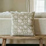 Sage Botanical Print Pillow