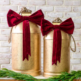 Gold Bell With Red Velvet Bow