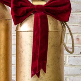 Gold Bell With Red Velvet Bow
