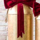 Gold Bell With Red Velvet Bow