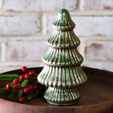 6.5" Verdigris Glass Tree