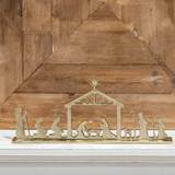 14.5" Gold Table Top Nativity