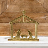 8" Gold Table Top Nativity