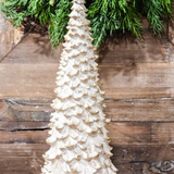 15" Snowy Gold Tree