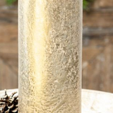 11" Gold Foil Glass Vase