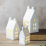 White LED Holiday Houses