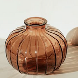 Amber Glass Vase