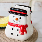 Ceramic Snowman Sponge Holder