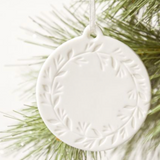 Round Stoneware Ornament