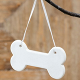 Dog Bone Stoneware Ornament