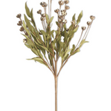 22" Cream Bud Bus Foliage