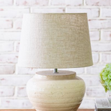 Rustic Ceramic Jar Table Lamp | 9x17"