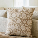 Floral Block Print Pillow | 20x20"