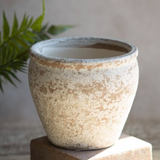 Rustic Weathered Ceramic Planter Pot | 4.5"