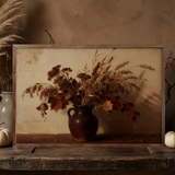 Dried Oak Leaves Light | 24x16