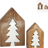 3D Wood House and Tree Blocks