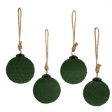 Rustic Green Vintage Ornaments | 4"