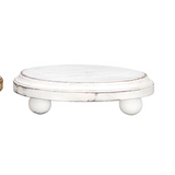 White And Natural Round Trays