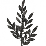 Glitter Laurel Leaf Spray 30"