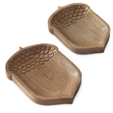 Wood Acorn Tray | 10", 11.5"