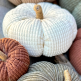 7" Chiffon Cross Cord Pumpkin