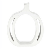 9.5" White Open Pumpkin Stand