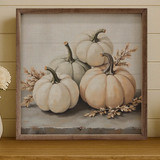 White Pumpkins Square | 16x16