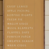Autumn Activities List | 5x8