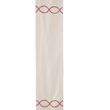 72" Cream Braided Pattern Table Runner