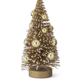 4.5" Champagne Bottle Brush Tree