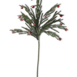 30.5" Red Bell Snowy Pine Stem