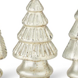 5" Mini Antique Gold Mercury Glass Christmas Tree