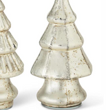 5" Mini Antique Gold Mercury Glass Christmas Tree