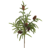 20" Cypress Spray With Pinecone