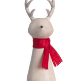 9" Reindeer With Scarf