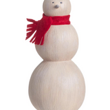 6.5" Snowman With Scarf